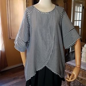 Kate Spade Striped HiLo Top